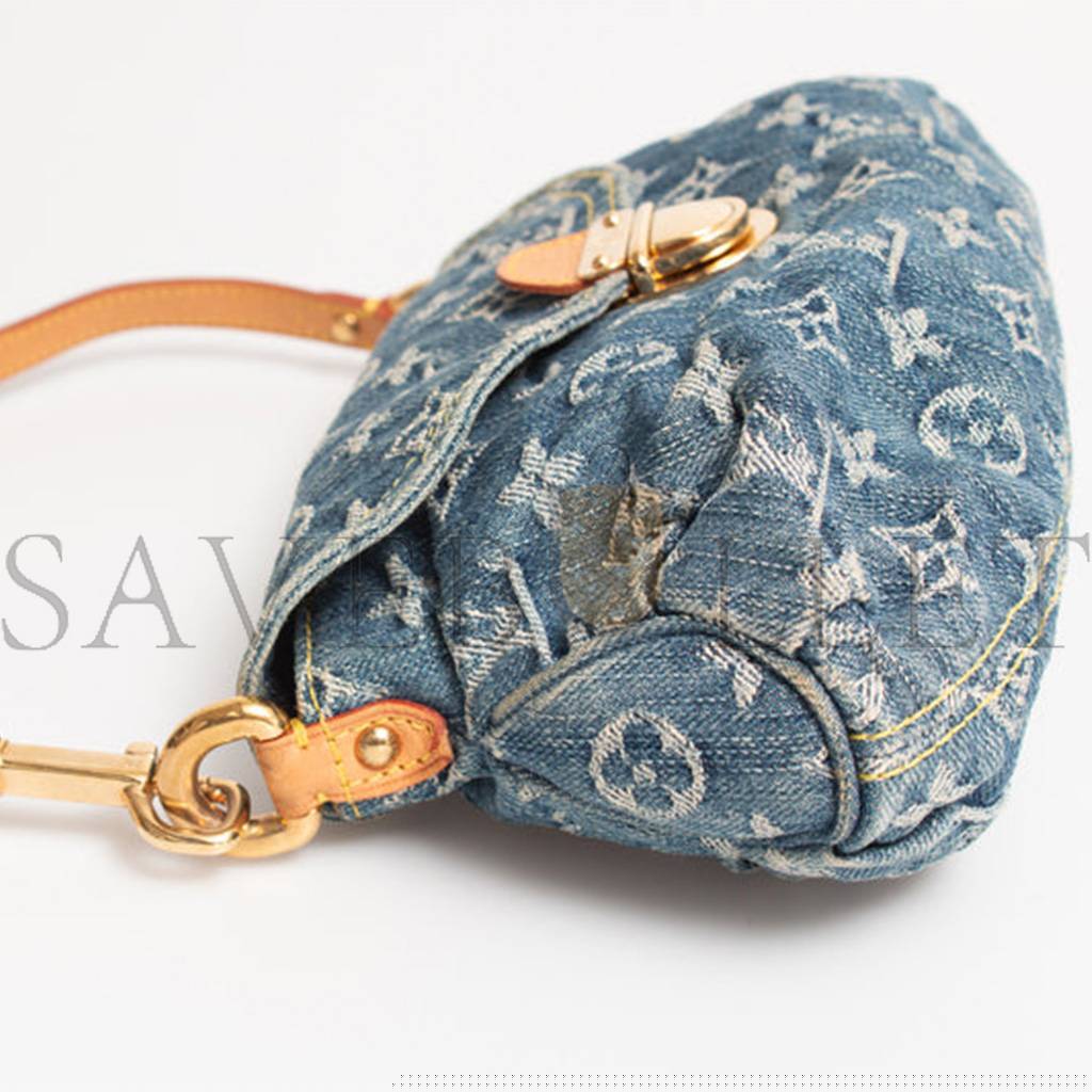 LOUIS VUITTON MASTER DENIM MONOGRAM DENIM  PLEATY M95050 (26*15*9cm)